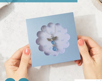 Jewellery Box SVG Cutout Flower Window, DIY Necklace Display Box Template, Cricut Envelope Box Cut File, Make Your Own Jewellery Gift Box