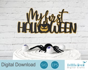 Il mio primo file SVG di Halloween per decorazione di torte e body per neonati.
