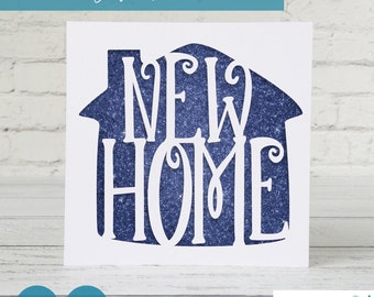SVG para casa nueva, tarjeta para casa nueva, regalo de decoración de pared para inauguración de casa (hazlo tú mismo)