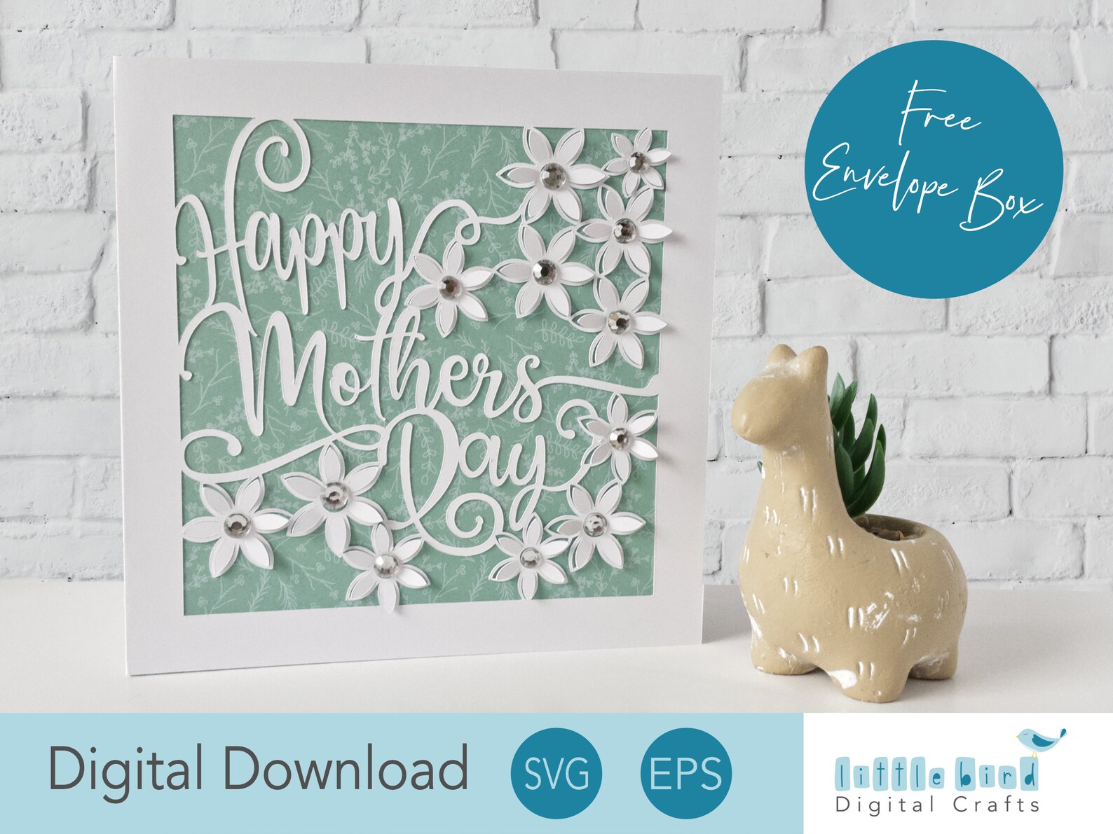 3D Cricut Mothers Day Card Template DIY Greeting Card Pop - Etsy