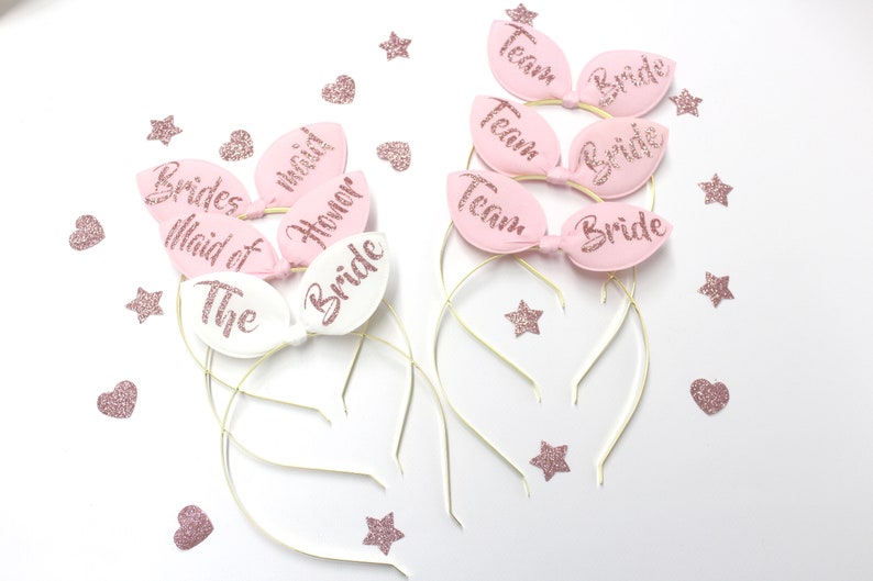 Bridal Bunny Ears Personalized Ears Bachelorette party Priority 2 3 Days Delivery image 3