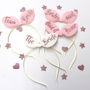 Bridal Bunny Ears Personalized Ears Bachelorette party Priority 2 3 Days Delivery image 5