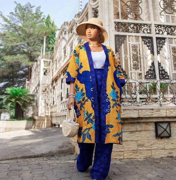 Ohia Wrap Pant Kimono Set Blk-Wht Kleding Dameskleding Broeken & Capriboeken Broeken 