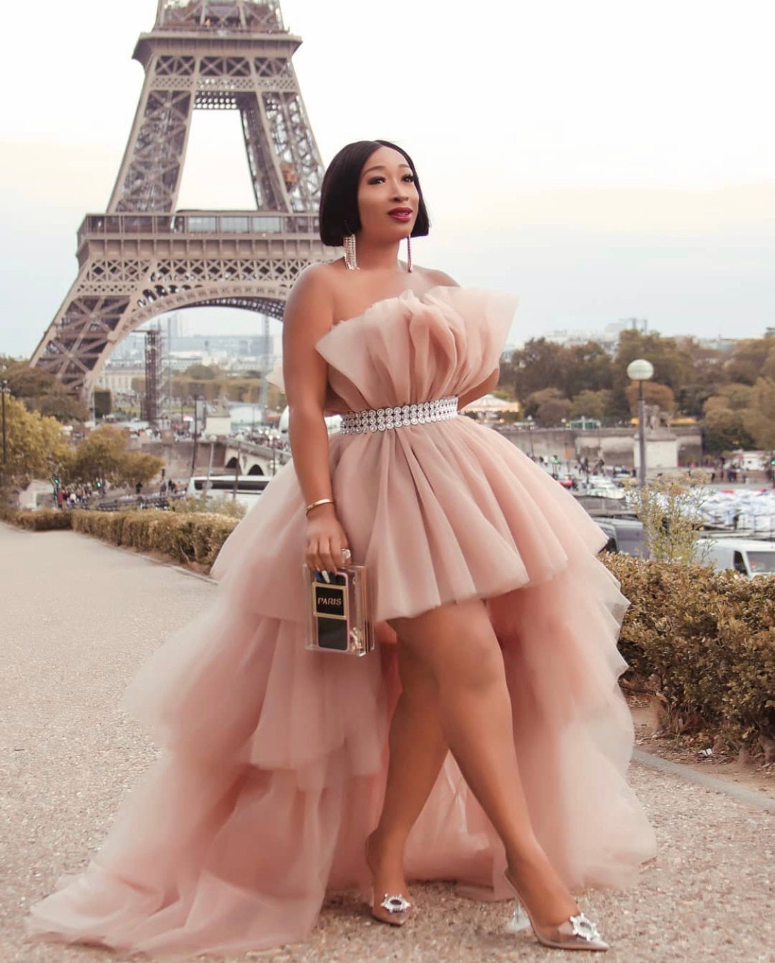 Layered tulle dress deals