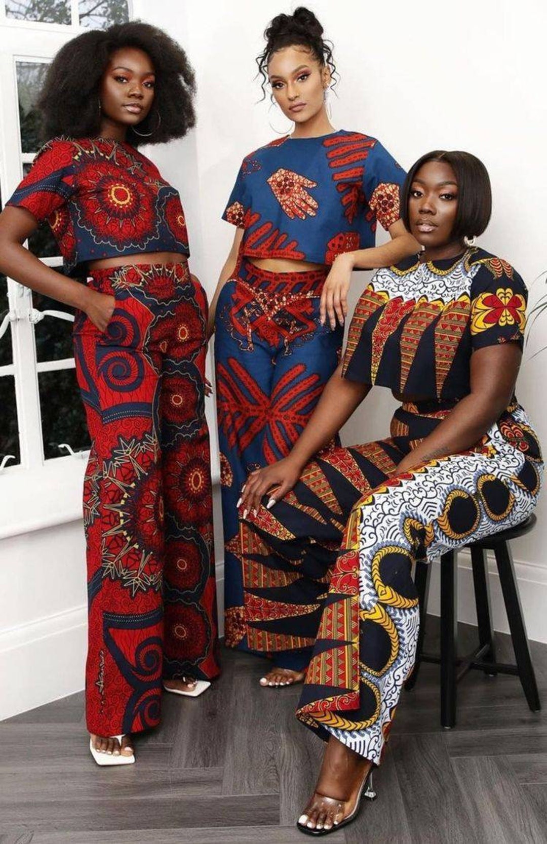 Ankara Pants and Tops Palazzo Trousers and Tops Ankara Two Piece