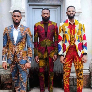 Men's Ankara Suit/ Ankara Jacket and Pants/ Men's African Print Blazer ...