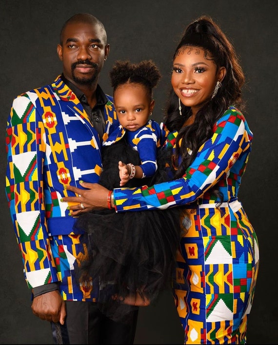 African Couples Outfit/ African Couple Attire/ African Family