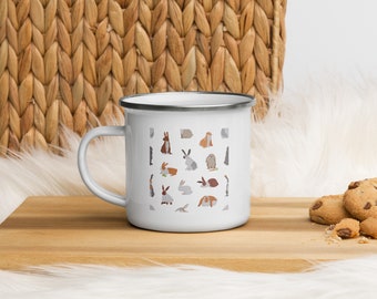 Many Bunnies Enamel Mug