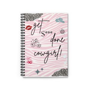 Western aesthetic Spiral Notebook | Cowgirl notebook | Aesthetic notebook | Western aesthetic planner