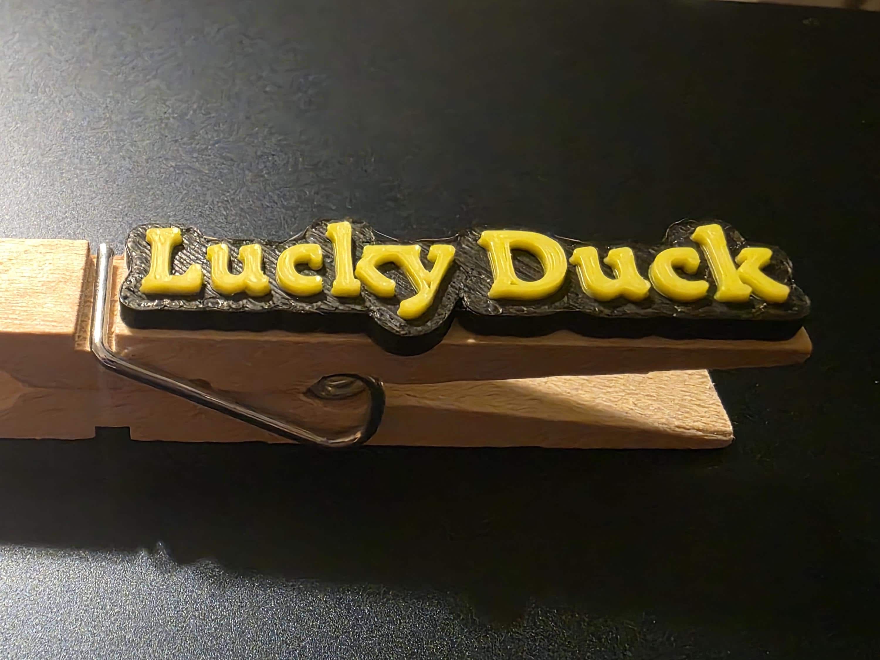 Pin Wording Lucky Duck 3D Printed Cheer Pin Wording Set of 10 | DIY Cheerleading ...