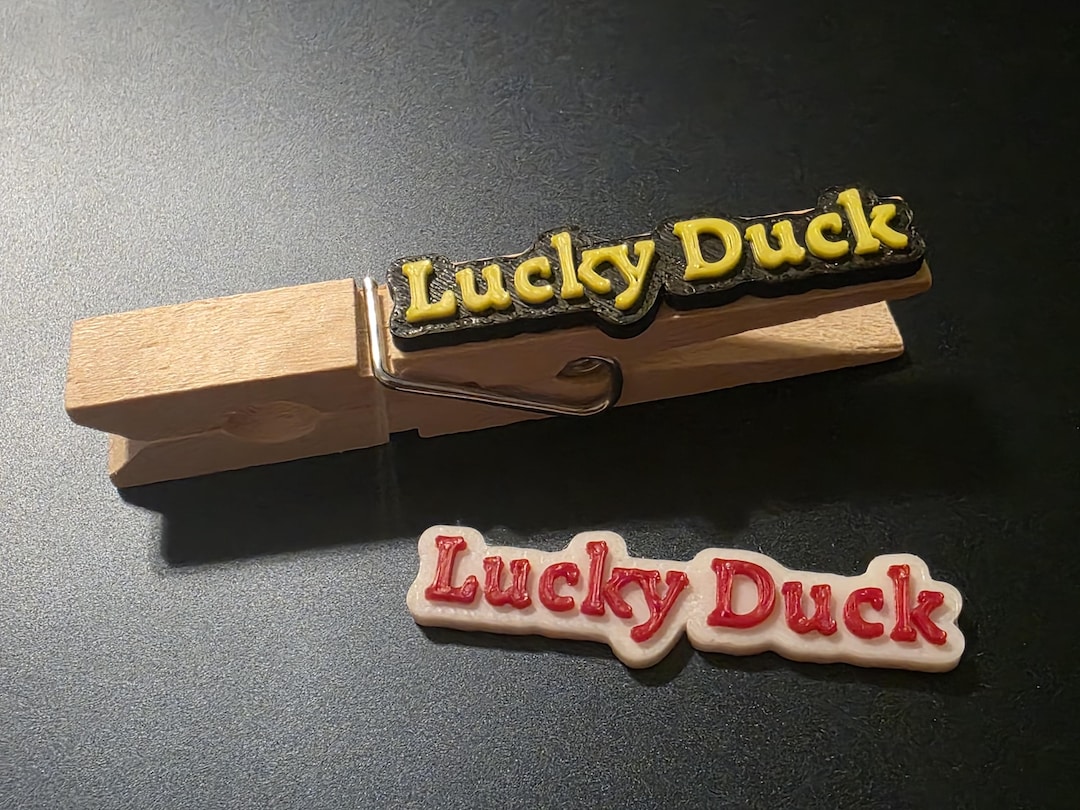 Pin Wording Lucky Duck 3D Printed Cheer Pin Wording Set of 10 | DIY Cheerleading ...