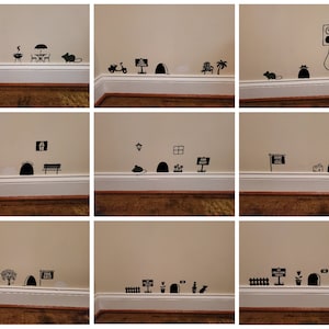 Mouse Door Decal - Mouse Home - Mouse House - Sweet Home for Home Decorations - No Cats Allowed Vinyl - Permanent Vinyl - Black Matte
