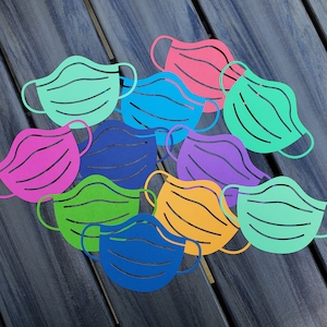 Cardstock Masks to Decorate Doors and Windows - Paper Masks Made Out of 65lb Cardstock Perfect Bulletin Boards and Offices