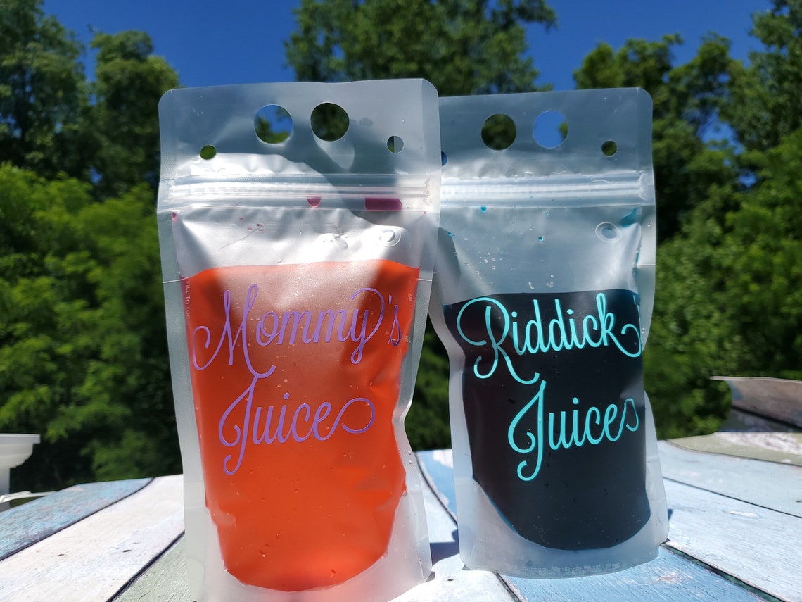 Drink Pouch Adult Drink Party Pouches Booze Bags Drink Etsy UK