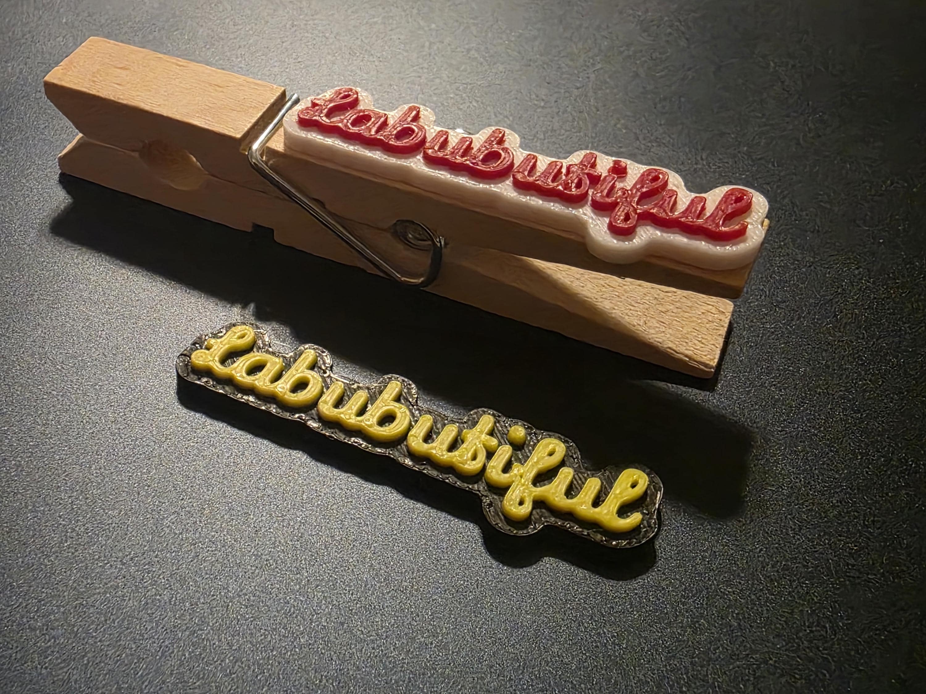 Pin Wording Labubutiful 3D Printed Cheer Pin Wording Set of 10 | DIY Cheerleading ...