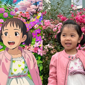 Ghibli Style Portraits,turn You Into a Ghibli Character, Custom Digital