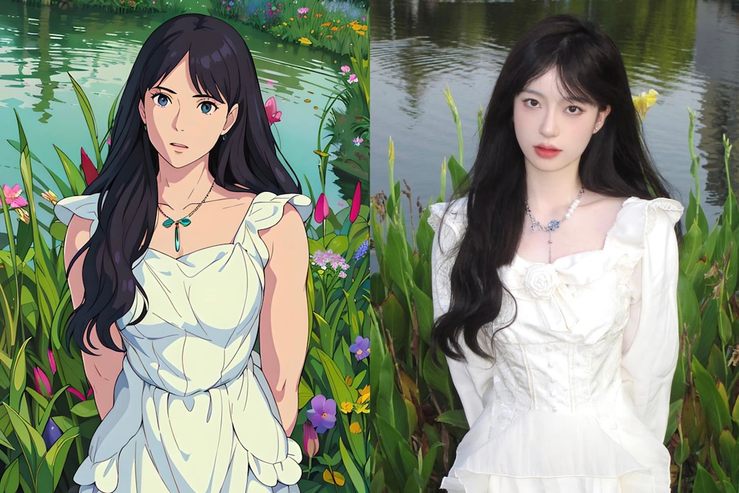Ghibli Style Portraits,turn You Into a Ghibli Character, Custom Digital