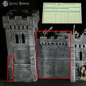 Modular Castle walls - Gaming Boards - DwarvenForge - Hirst Arts - D&D - Diorama