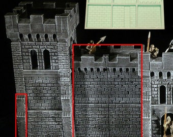 Modular Castle walls - Gaming Boards - DwarvenForge - Hirst Arts - D&D - Diorama