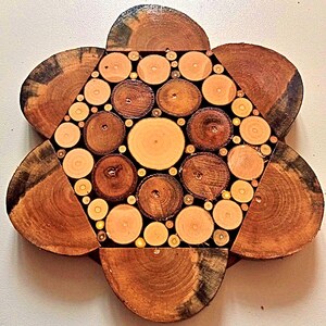 4 PCS Unique, Rustic Wooden Store Display decorative objects: A Natural & Elegant Way to Showcase Your Products