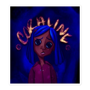 Button-Eyed Coraline sticker