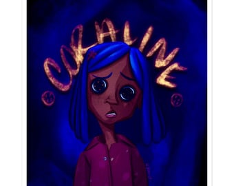 Button-Eyed Coraline sticker