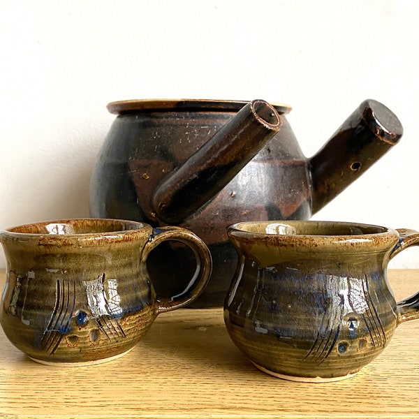 Jack Pharo Hand Crafted Mugs, Matched Pair