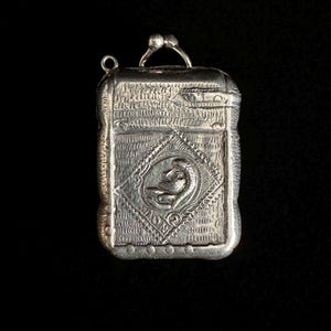 Victorian American Silver Stamp Box