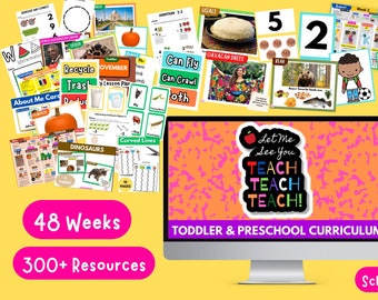 Full Year Toddler & Preschool Curriculum | Let Me See You Teach Full Curriculum