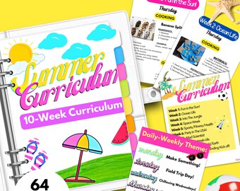 Summer Camp Curriculum Activities For Preschool and School Age For Childcare Centers