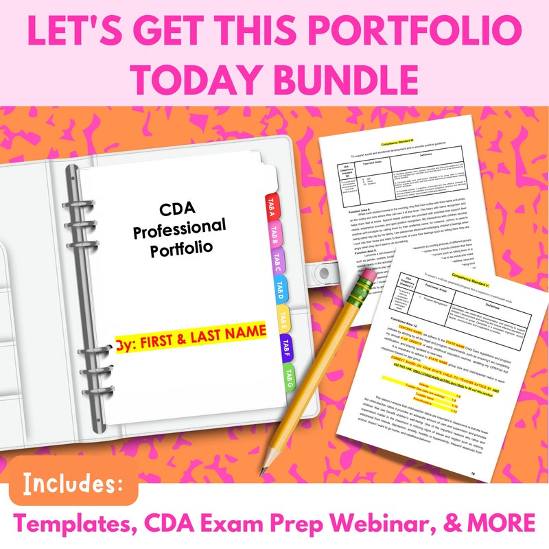 Cda Portfolio Template Etsy