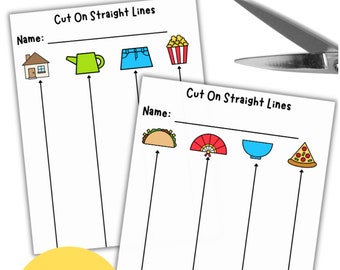 Scissor Cutting Packet: Straight Lines For Preschool/Pre-K/ Childcare Centers