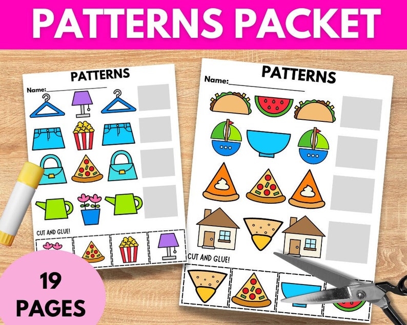 Patterns Packet for Preschoolers/pre-k - Etsy