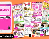 February Preschool Curriculum Daily Lesson Plans For Childcare and School Readiness