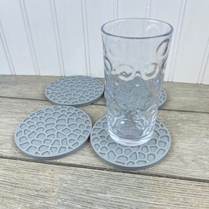 Modern Coaster Set, Voronoi Coaster Set, Drink Coasters, Set of 4,  Coaster