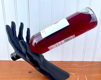 VinoGrace,  Hand Sculpture Wine Bottle Holder, Cantilever Bottle Holder