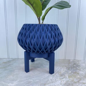 Cache-pot d'intérieur avec trous de drainage, soucoupe, jardinière avec support Rivio, pot de fleur, jardinière, décoration d'intérieur moderne, respectueux de l'environnement