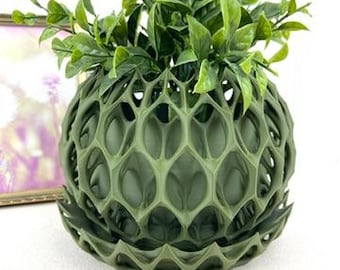 Modern Geometric Planter Pot: Invader Planter Pot, Small Indoor Flower Pot, Tabletop Planter