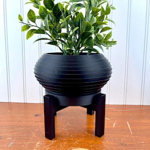 Indoor Planter Pot, The Frons Planter Pot, Planter Tray and Stand, Plant Pot for Houseplants, Modern Style, Eco-Friendly