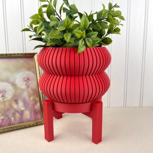 Sculptural Indoor Planter Pot, Milo Planter Pot, Indoor Flower Pot, Ridged Planter Pot