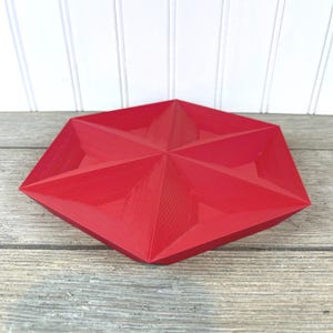 Bandeja recogedora hexagonal, bandeja recogedora Paro, organizador de escritorio, bandeja abatible, bandeja de entrada, almacenamiento moderno, ecológica, varios colores