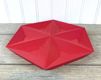 Sechseckiges Catch All-Tablett, The Paro Catch-All-Tablett, Schreibtisch-Organizer, Drop-Tablett, Eingangstablett, moderne Aufbewahrung, umweltfreundlich, mehrere Farben