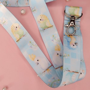 Birds of Paradise Lanyard, Cute Animal Lanyard ID Holder Badge Holder, Keychain Work Accessories Trendy Badge Lanyard, Bird Lover Gift