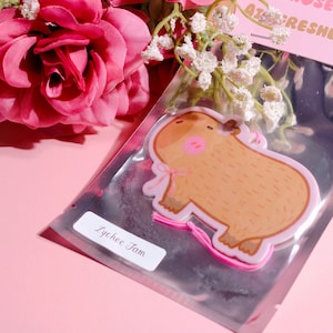 Lychee Jam Air Fresheners, Hanging Air Fresheners, Car Air Fresheners, Hanging Car Diffuser, Room Air Freshener, Cute Capybara