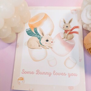 Un lapin t'aime Carte de voeux, Carte d'amour, Carte de l'amitié, Cartes de voeux, Jeux de mots mignons, Jeux de mots