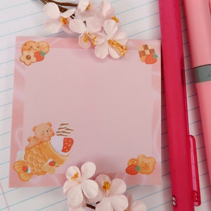 Blocs de notas de postres de oso, Bullet Journaling, Bloc de notas, Papelería, Estética Kawaii, Accesorios de escritorio, Blocs de notas, Regalos estacionarios