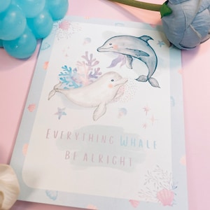 Carte de voeux Baleine, Cartes de voeux motivantes, Carte kawaii, Anniversaire, Mariage