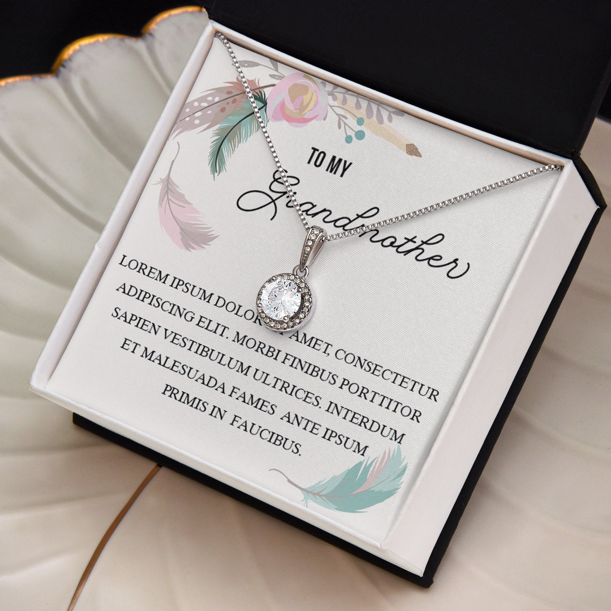 Chain Message Card Message Card Template Shineon Message Card Custom Necklace Card Jewelry ...