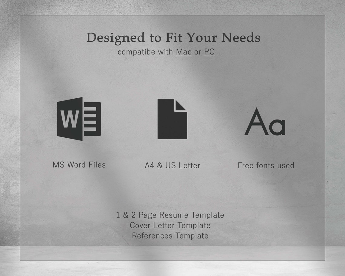CV Template Word, CV Template Professional,resume Template With Photo ...
