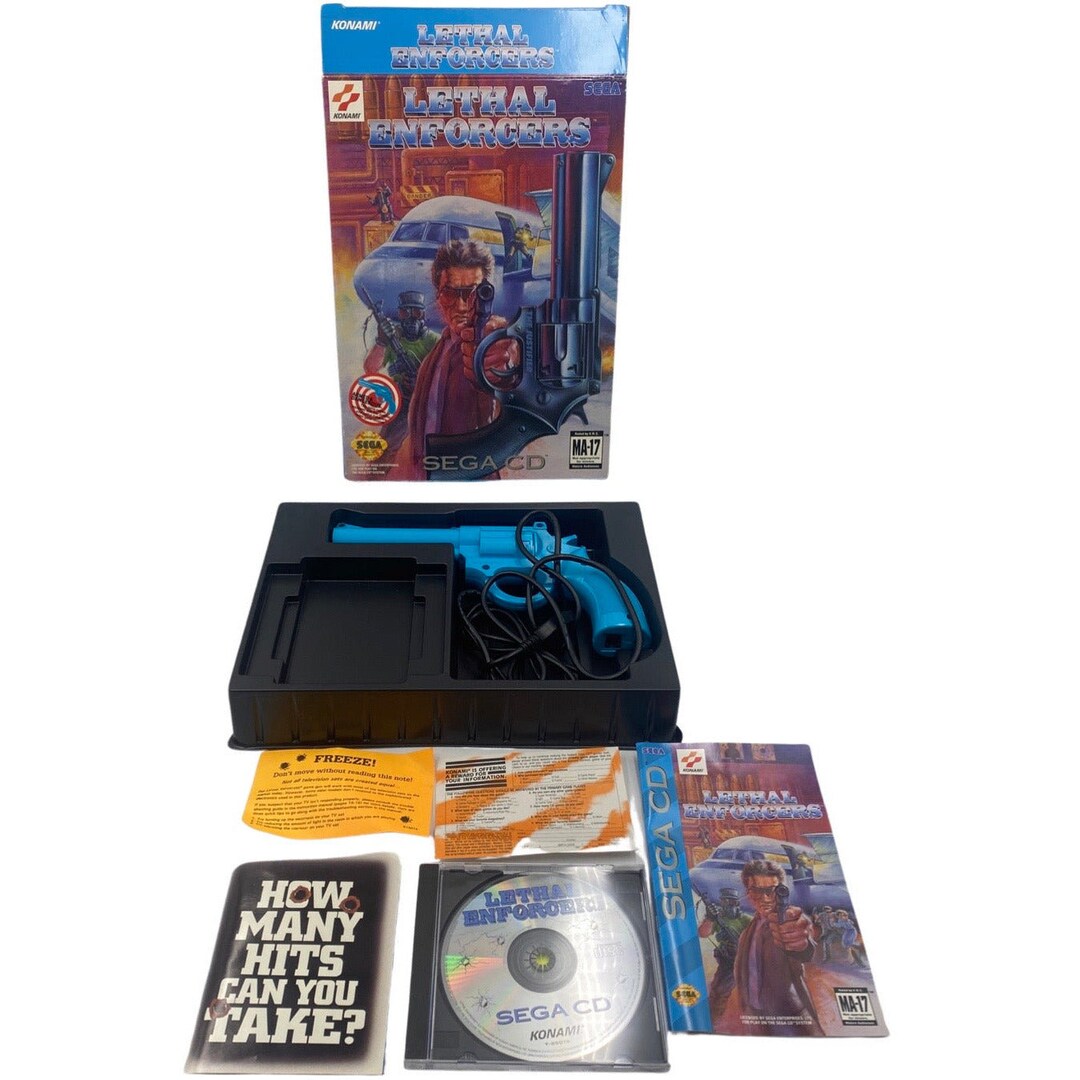 Lethal Enforcers gun Bundle Sega CD Etsy
